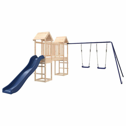 Spielturm Massivholz aus Kiefer und Douglasie, Imprägniertes Kiefernholz - Yekta