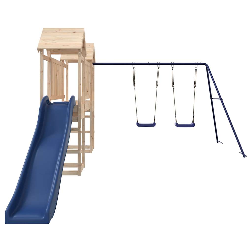 Spielturm Massivholz aus Kiefer und Douglasie, Imprägniertes Kiefernholz - Yekta