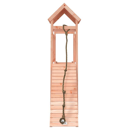 Spielturm mit Kletterwand aus imprägniertem Kiefernholz und Douglasie Massivholz