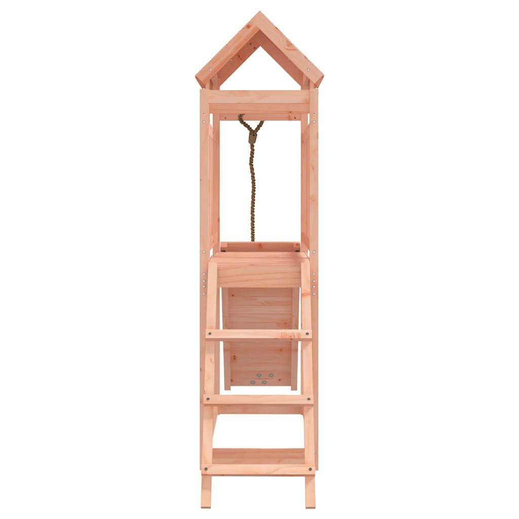 Spielturm mit Kletterwand aus imprägniertem Kiefernholz und Douglasie Massivholz