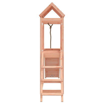 Spielturm mit Kletterwand aus imprägniertem Kiefernholz und Douglasie Massivholz