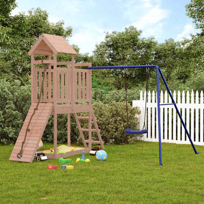 Spielturm aus imprägniertem Kiefernholz und massivem Douglasien- und Kiefernholz