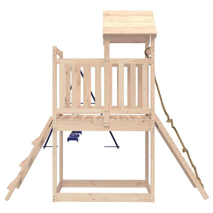 Spielturm aus imprägniertem Kiefernholz und massivem Douglasien- und Kiefernholz