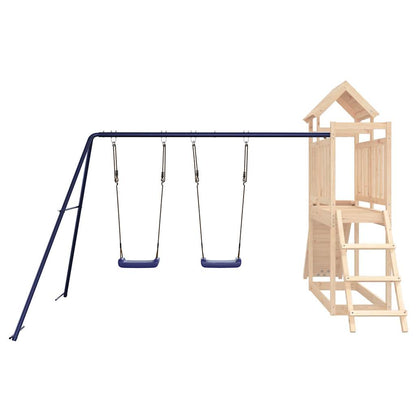 Spielturm aus imprägniertem Kiefernholz und massivem Douglasien- und Kiefernholz
