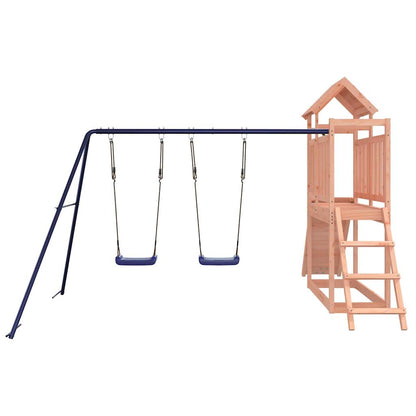 Spielturm aus imprägniertem Kiefernholz und massivem Douglasien- und Kiefernholz