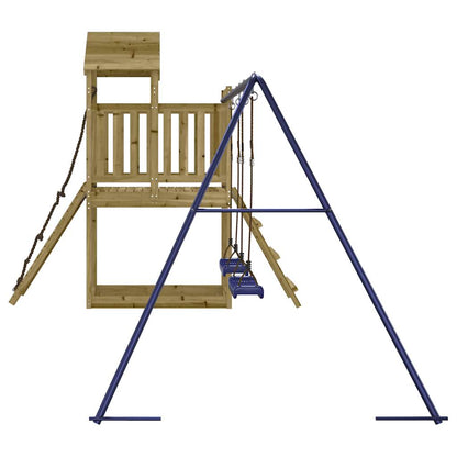 Spielturm aus imprägniertem Kiefernholz und massivem Douglasien- und Kiefernholz