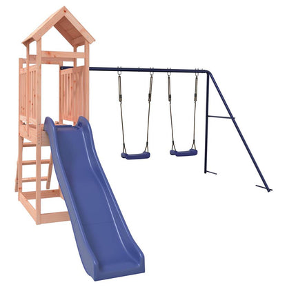 Spielturm aus imprägniertem Kiefernholz und massivem Douglasien- und Kiefernholz