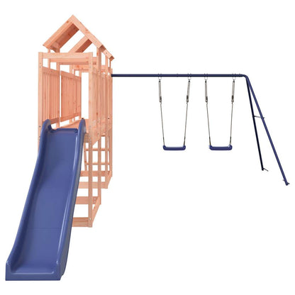 Spielturm aus imprägniertem Kiefernholz und massivem Douglasien- und Kiefernholz