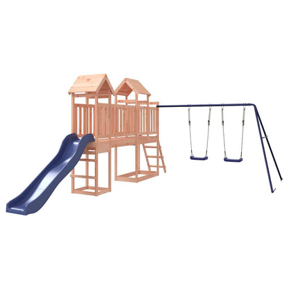 Spielturm aus imprägniertem Kiefernholz und massivem Douglasien- und Kiefernholz