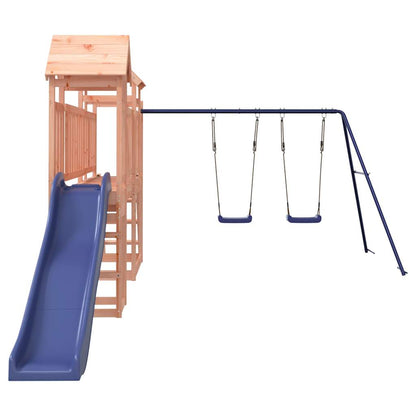 Spielturm aus imprägniertem Kiefernholz und massivem Douglasien- und Kiefernholz