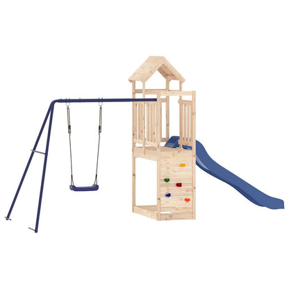 Spielturm aus imprägniertem Kiefernholz und massivem Douglasien- und Kiefernholz
