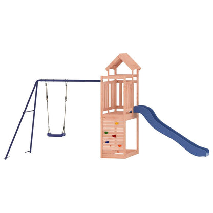 Spielturm aus imprägniertem Kiefernholz und massivem Douglasien- und Kiefernholz