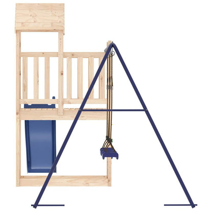 Spielturm aus imprägniertem Kiefernholz und massivem Douglasien- und Kiefernholz
