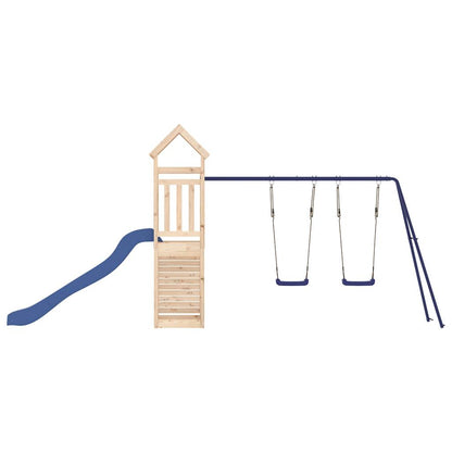 Spielturm aus imprägniertem Kiefernholz und massivem Douglasien- und Kiefernholz