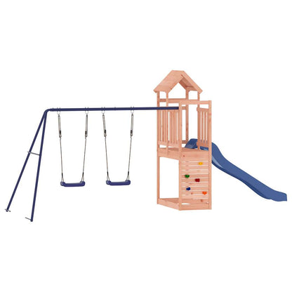 Spielturm aus imprägniertem Kiefernholz und massivem Douglasien- und Kiefernholz