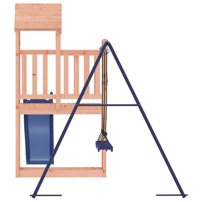 Spielturm aus imprägniertem Kiefernholz und massivem Douglasien- und Kiefernholz
