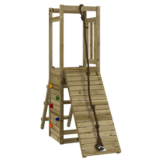 Spielturm aus imprägniertem Kiefernholz und massivem Douglasien- und Kiefernholz