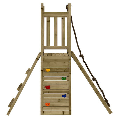 Spielturm aus imprägniertem Kiefernholz und massivem Douglasien- und Kiefernholz