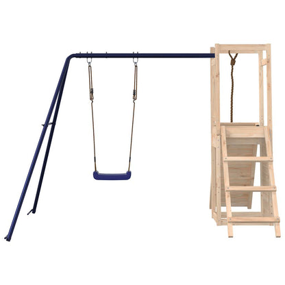 Spielturm aus imprägniertem Kiefernholz und massivem Douglasien- und Kiefernholz