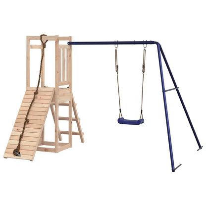 Spielturm aus imprägniertem Kiefernholz und massivem Douglasien- und Kiefernholz