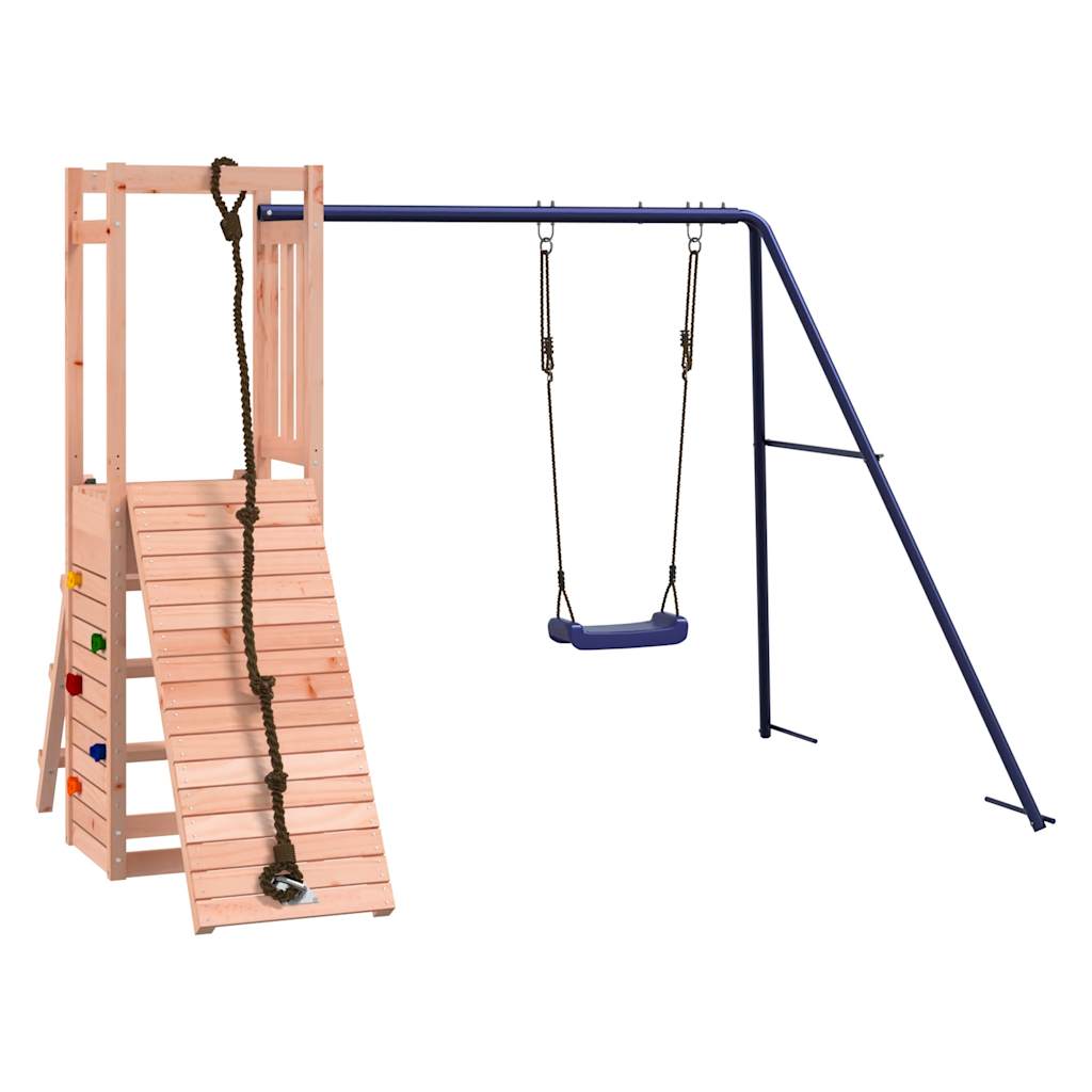 Spielturm aus imprägniertem Kiefernholz und massivem Douglasien- und Kiefernholz
