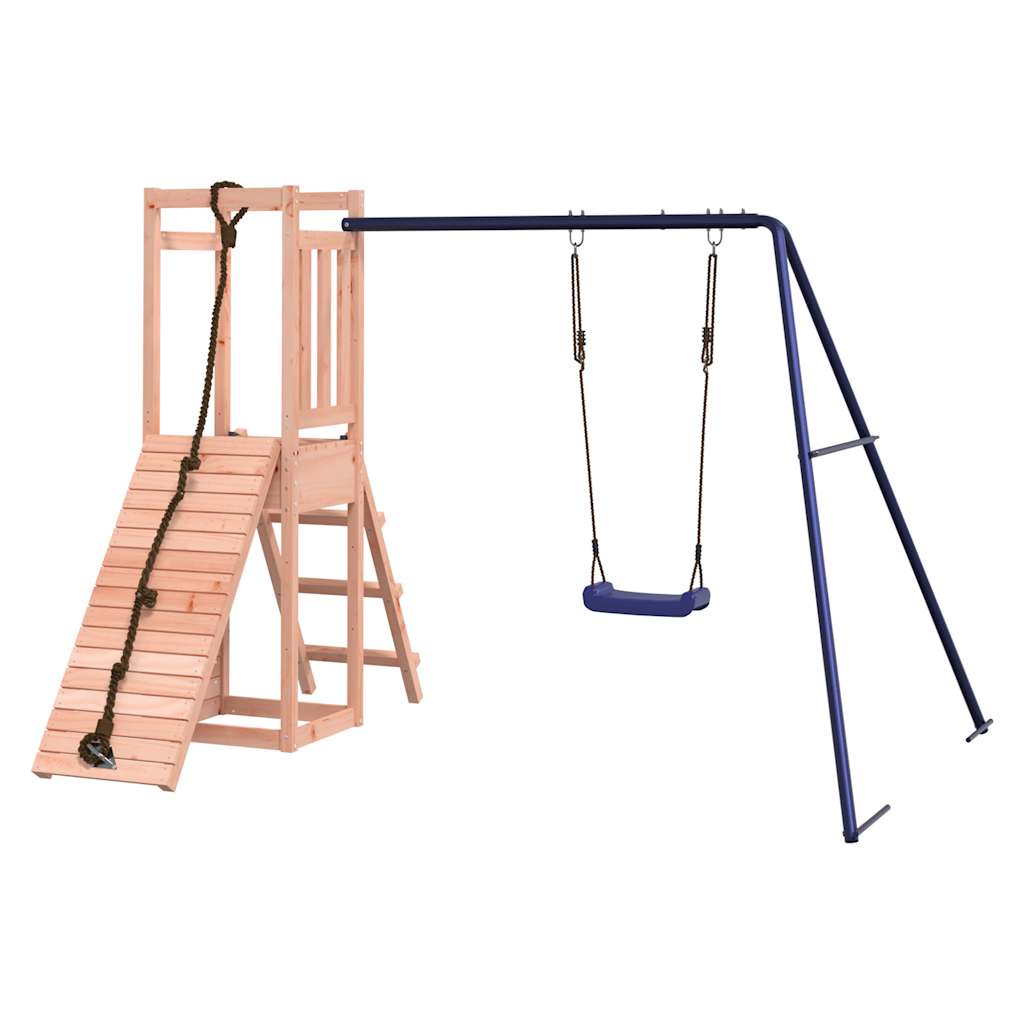 Spielturm aus imprägniertem Kiefernholz und massivem Douglasien- und Kiefernholz