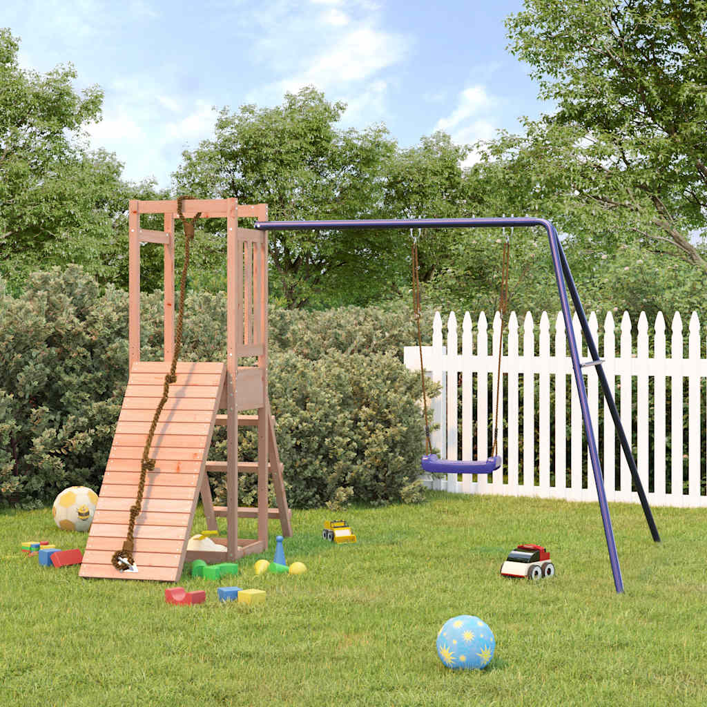 Spielturm aus imprägniertem Kiefernholz und massivem Douglasien- und Kiefernholz