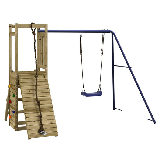 Spielturm aus imprägniertem Kiefernholz und massivem Douglasien- und Kiefernholz