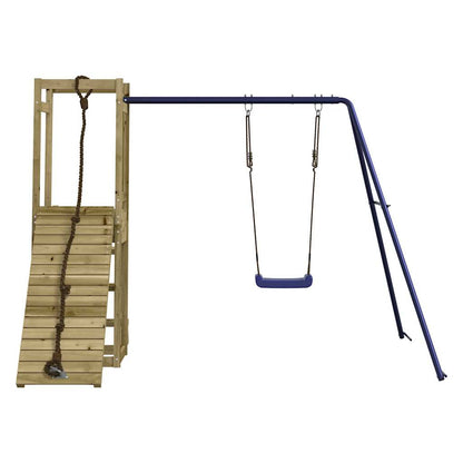 Spielturm aus imprägniertem Kiefernholz und massivem Douglasien- und Kiefernholz