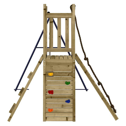 Spielturm aus imprägniertem Kiefernholz und massivem Douglasien- und Kiefernholz