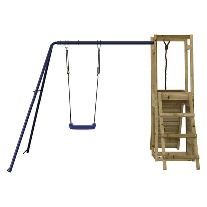 Spielturm aus imprägniertem Kiefernholz und massivem Douglasien- und Kiefernholz