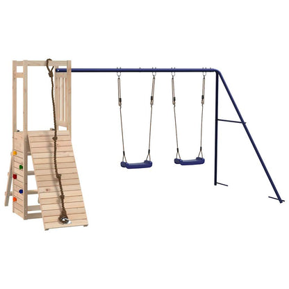 Spielturm aus imprägniertem Kiefernholz und massivem Douglasien- und Kiefernholz