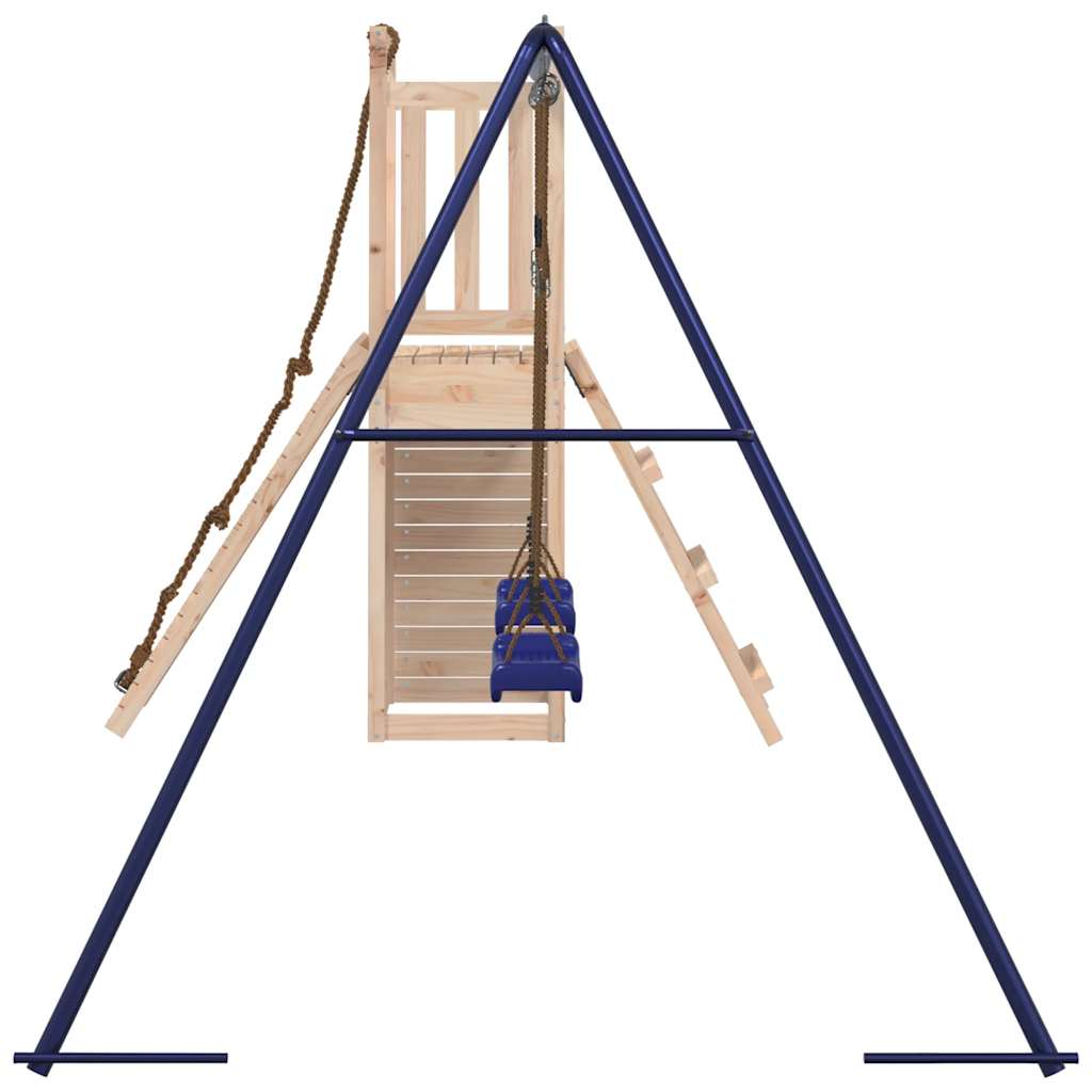 Spielturm aus imprägniertem Kiefernholz und massivem Douglasien- und Kiefernholz