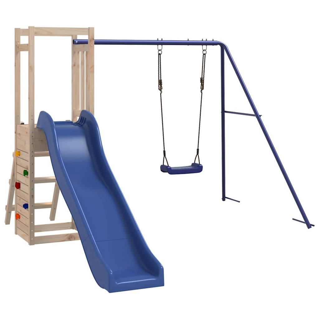 Spielturm aus imprägniertem Kiefernholz und massivem Douglasien- und Kiefernholz