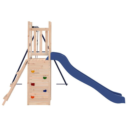 Spielturm aus imprägniertem Kiefernholz und massivem Douglasien- und Kiefernholz