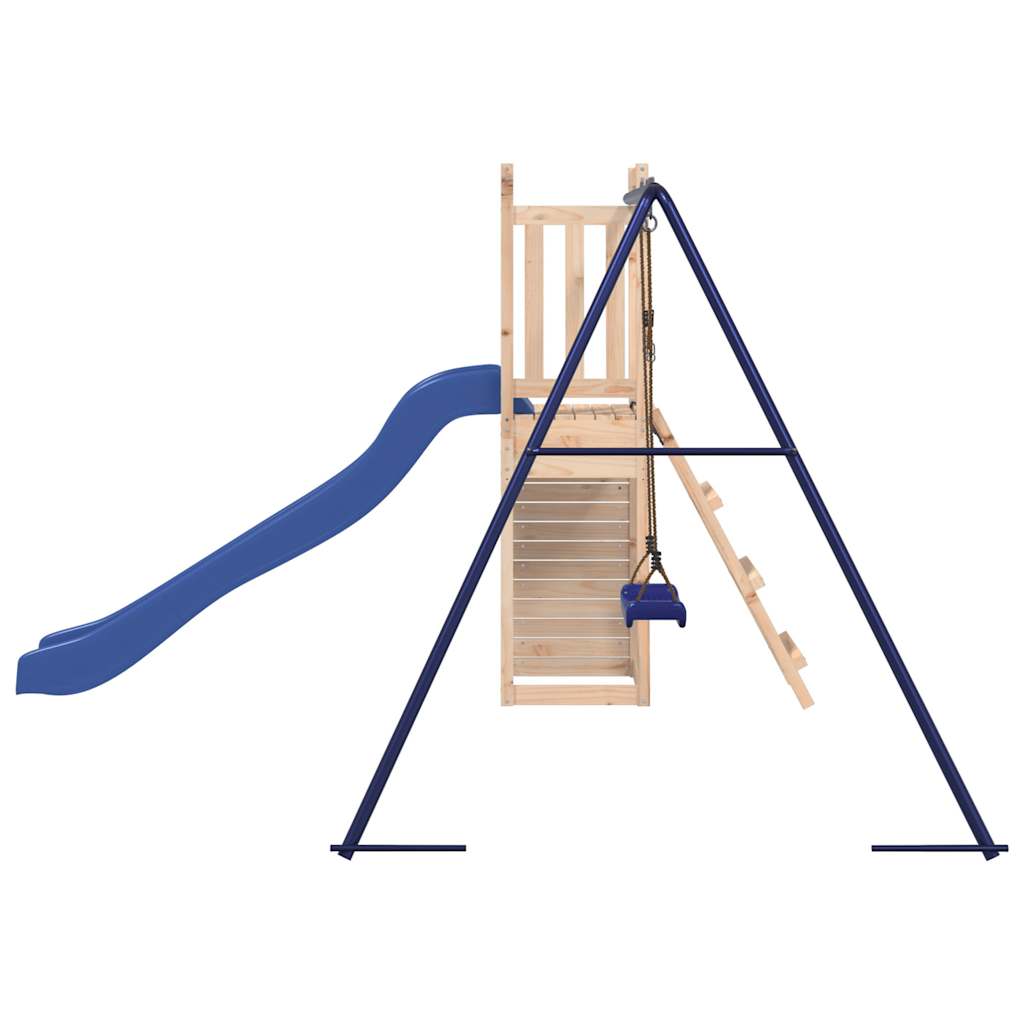 Spielturm aus imprägniertem Kiefernholz und massivem Douglasien- und Kiefernholz