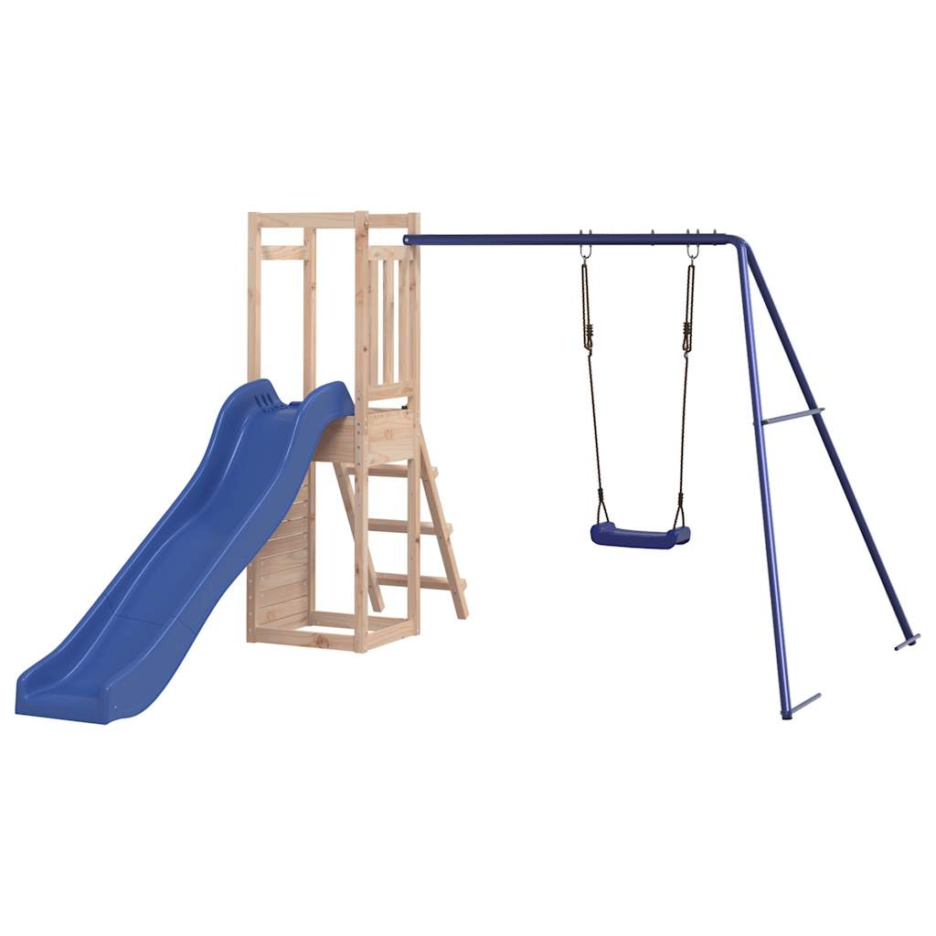 Spielturm aus imprägniertem Kiefernholz und massivem Douglasien- und Kiefernholz