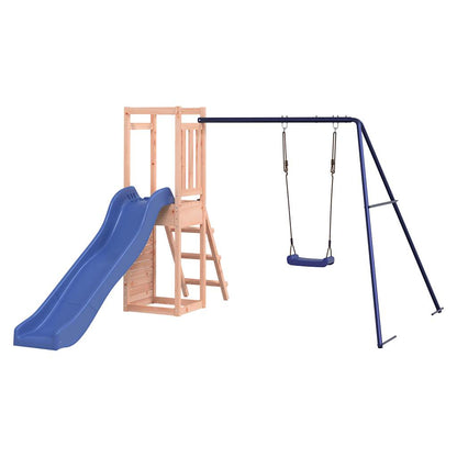 Spielturm aus imprägniertem Kiefernholz und massivem Douglasien- und Kiefernholz