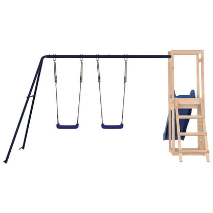Spielturm aus imprägniertem Kiefernholz und massivem Douglasien- und Kiefernholz