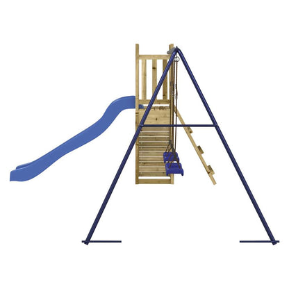 Spielturm aus imprägniertem Kiefernholz und massivem Douglasien- und Kiefernholz