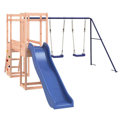 Spielturm aus imprägniertem Kiefernholz und massivem Douglasien- und Kiefernholz