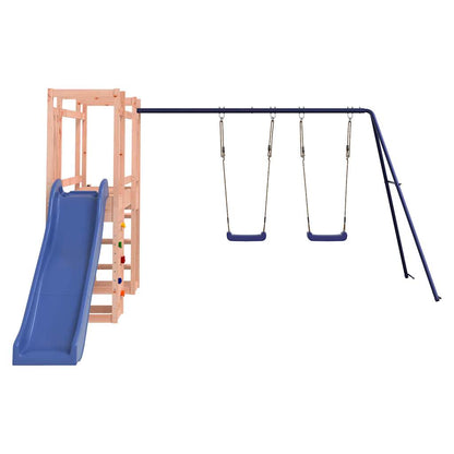 Spielturm aus imprägniertem Kiefernholz und massivem Douglasien- und Kiefernholz