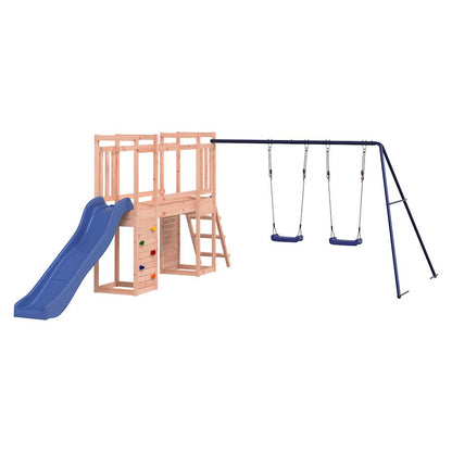 Spielturm aus imprägniertem Kiefernholz und massivem Douglasien- und Kiefernholz