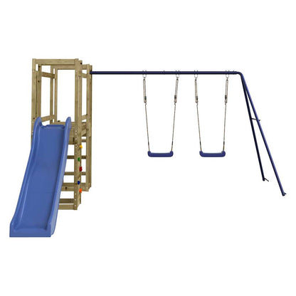 Spielturm aus imprägniertem Kiefernholz und massivem Douglasien- und Kiefernholz
