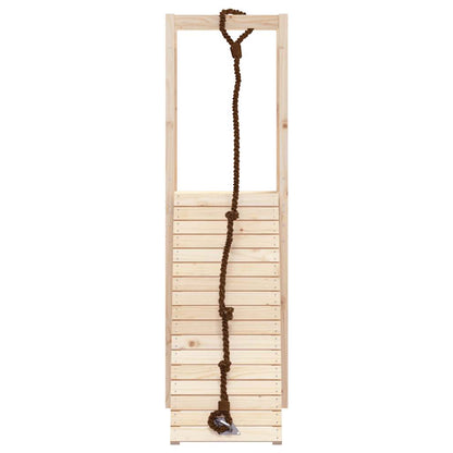 Spielturm mit Kletterwand aus imprägniertem Kiefernholz und Massivholz Douglasie