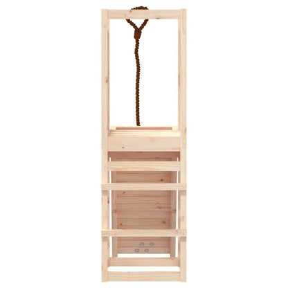 Spielturm mit Kletterwand aus imprägniertem Kiefernholz und Massivholz Douglasie