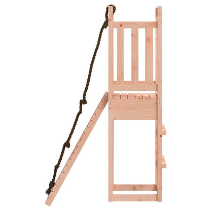 Spielturm mit Kletterwand aus imprägniertem Kiefernholz und Massivholz Douglasie