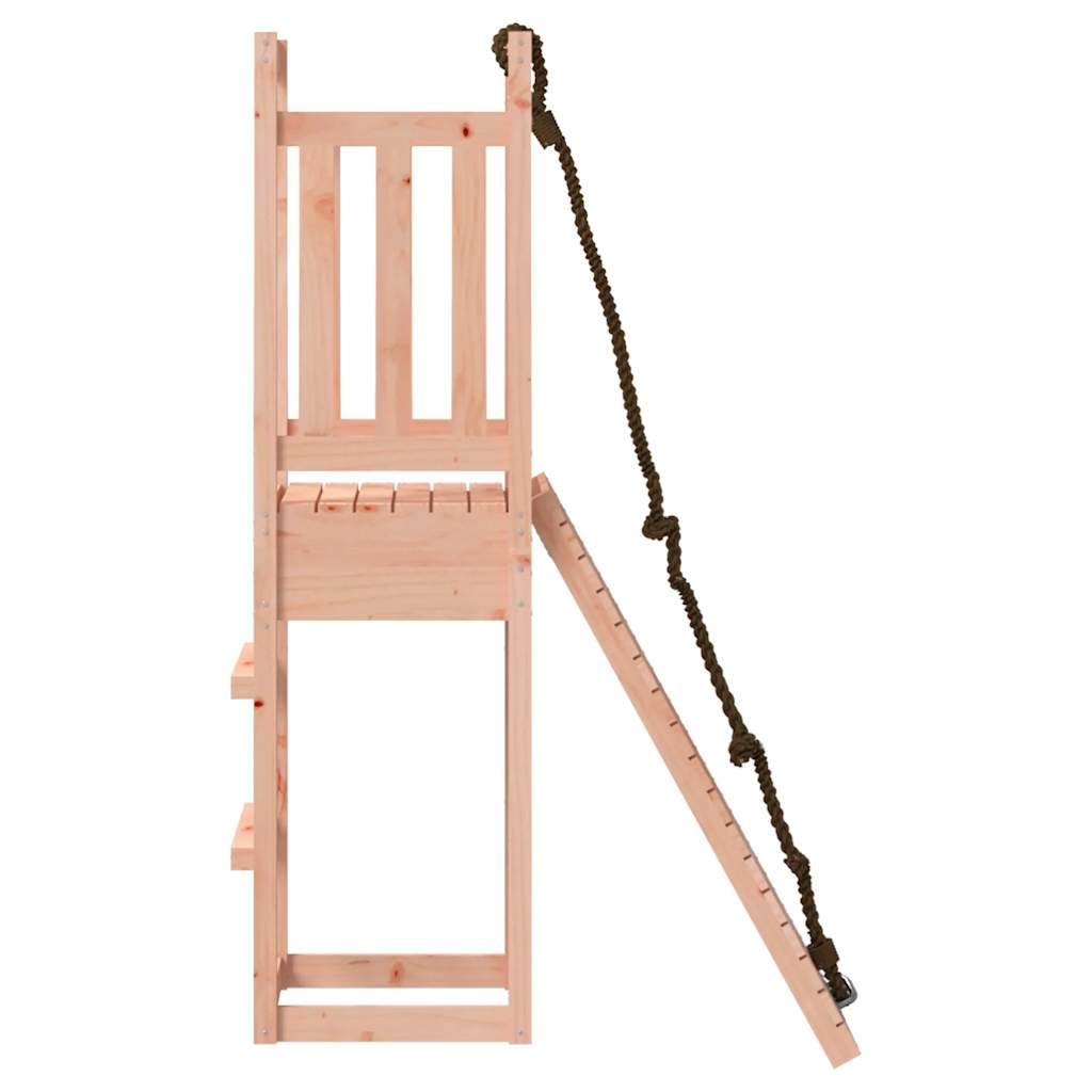 Spielturm mit Kletterwand aus imprägniertem Kiefernholz und Massivholz Douglasie