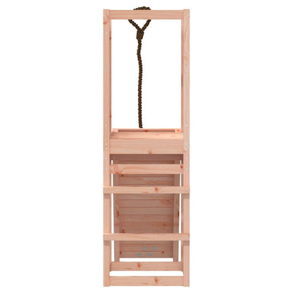 Spielturm mit Kletterwand aus imprägniertem Kiefernholz und Massivholz Douglasie