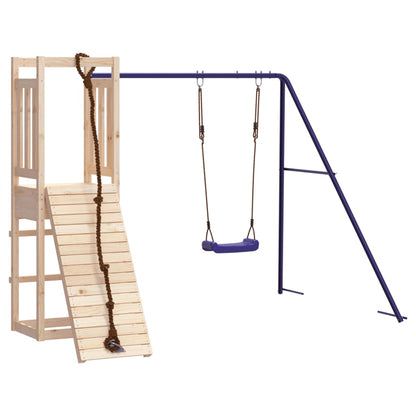 Spielturm aus imprägniertem Kiefernholz und massivem Douglasien- und Kiefernholz